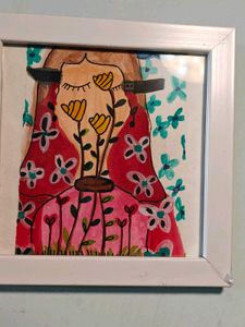 Floral Figure Framed Art