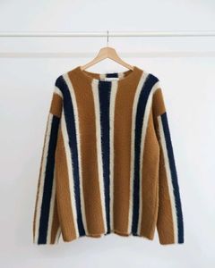 Like New! Cozy Striped Faux Fur Sweater - Warm