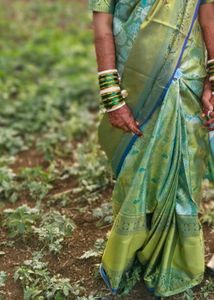 Green Banarasi Silk Saree