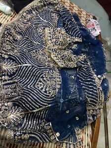 Gorgeous Navy Blue Lehenga Choli With Dupatta