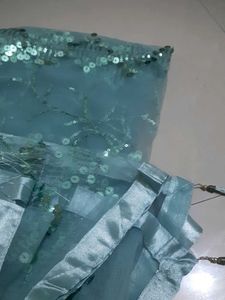 Blue Embroidered Lehenga