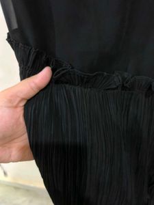 Black sharara with jacket.