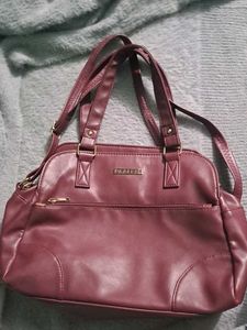 Caprese Burgundy Satchel