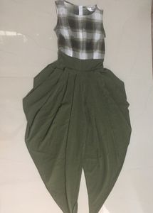 Zima Leto Retro Dhoti Style Jumpsuit
