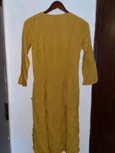 Mustard yellow kurta