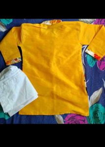 Kids' Ethnic Kurta Set - Yellow