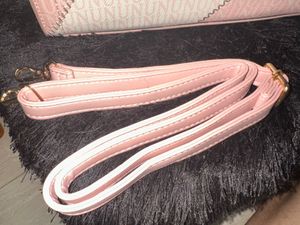 Blush Pink Structured Handbag with Gold Lock