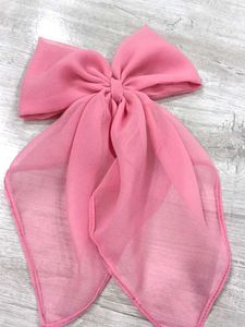 Pink Scrunchie With Long Tail