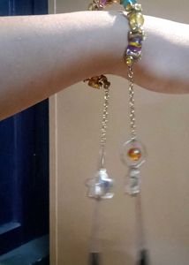 Colorful Beaded Dangle Bracelet