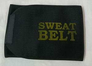 Black Neoprene Sweat Belt for Waist Trimming