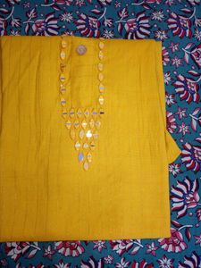 Yellow Kurti For Girls
