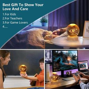 3D Galaxy Crystal Ball Night Lamp