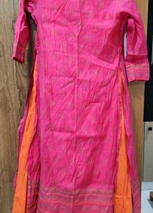 Orange Pink Kurthi