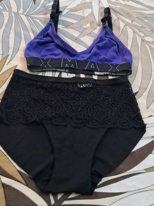 Combo Of Five  Bra  Short  Panty  Imported Fabric