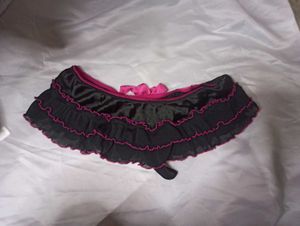 Lace Ribbon Flared Mini Skirt Brief Pant