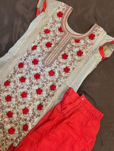 Elegant Embroidered Kurta Set