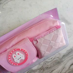 Cute Pink Pencil Pouch