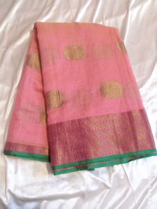 Linen Cotton Silk Saree. Fixed Price