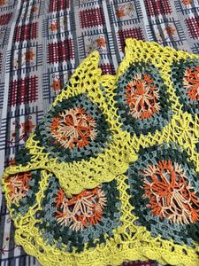 Crochet Floral Granny Square Top