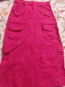 Pink Cargo Skirt