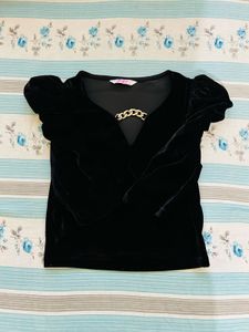 Velvet Crop Top
