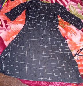 A Beautiful Dark Cray Colour Gown
