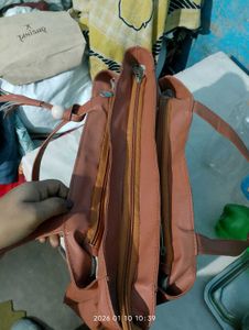Brown Leather Handbag