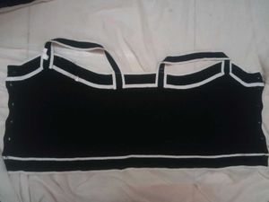 Black &amp; White Cropped Tank