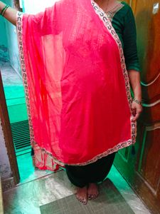 duppata long embroidery with gota net type