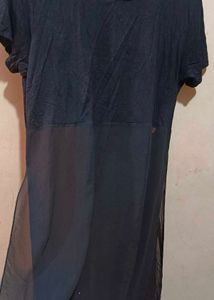 Half Net See-through Kurti