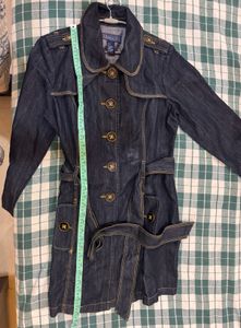 Baccini Denim Trench Coat