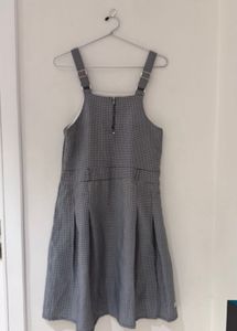 Cute Grey Pinafore Dress