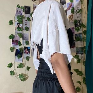 Raw Edge Cropped Bolero