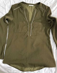 Olive Green Top