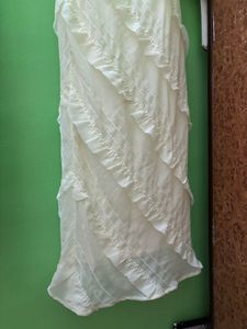 White Ruffle Maxi Dress