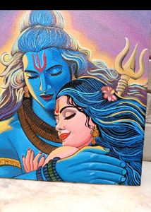 Shiva Parvati Artwork Painting