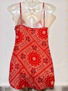 🎊Buy 1, Get 1 Free🎁Red Bandana Print Cami Top