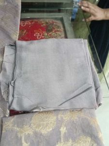 Elegant Grey &amp; Gold Salwar Kameez Suit