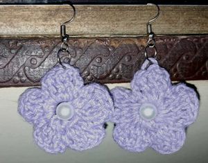 Crochet Flower Earrings