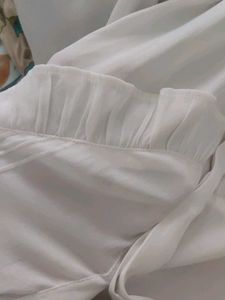 Elegant White Ruffle Shirt