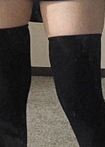 Black Thigh High Socks