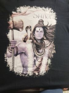 Black Shiva God T Shirt