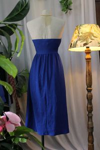H&amp;M Blue Strapless Dress