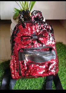 Combo Red Sequin Backpack &  Luxe Doll Pencil Ca