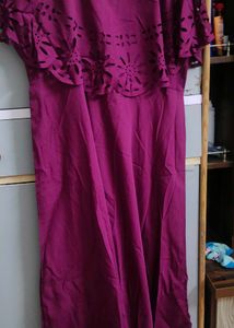 new Elegant Purple Maxi Dress