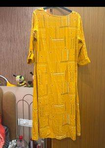 Rangmanch Stylish Mustard Kurti