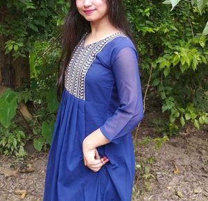 Navy Blue Anarkali Gown