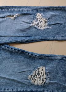Ripped Wide Leg Jeans
