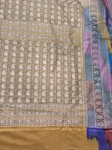 Vintage Banarasi Silk Saree All Over Jaal