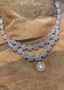 Elegant Crystal Two-Tier Necklace